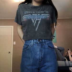 Van Halen cropped tee